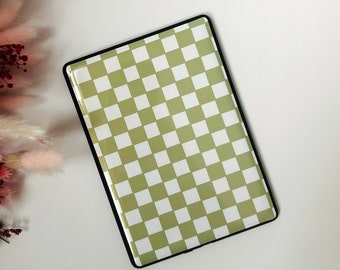 Sage Checkerboard Kindle Skin | Kindle Vinyl Cover | Kindle Decal | Kindle Accessory | Bookish Gifts