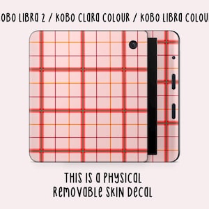 Christmas Grid Kobo Skin Decal | Kobo Vinyl Cover | Kobo Decal | Kobo Accessory | Bookish Gifts