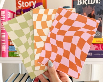 Wavy Checker Kindle Inserts | Card Stock Inserts | Kindle Decal | Kindle Accessory | Bookish Gifts