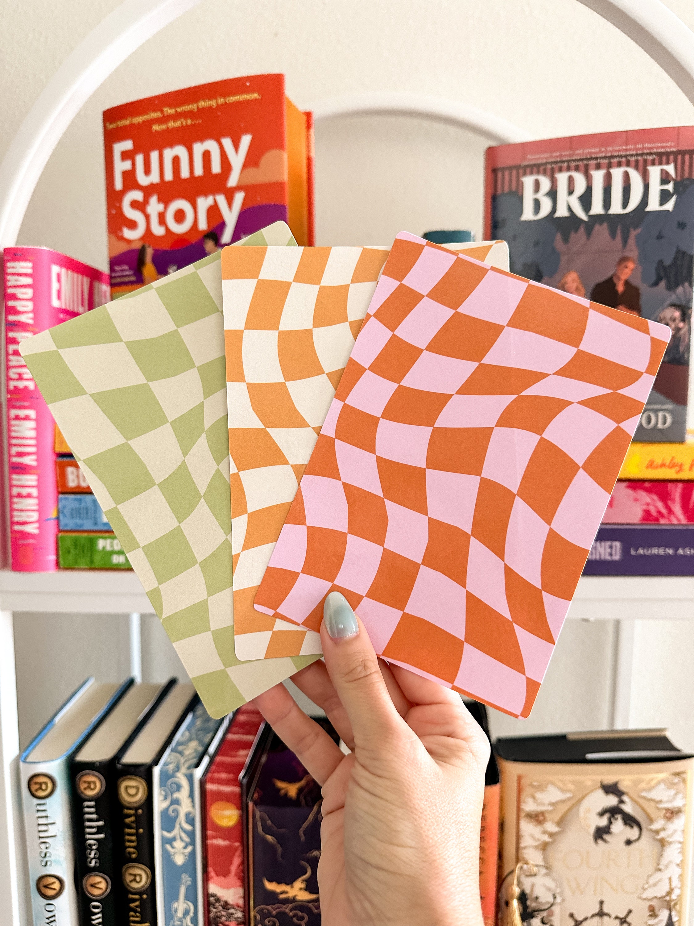 Wavy Checker Kindle Inserts | Card Stock Inserts | Kindle Decal | Kindle Accessory | Bookish Gifts