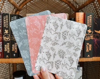 Dragons & Flowers Inserts | Cardstock Inserts | Kindle Decal | Kindle Accessory | Bookish Gifts