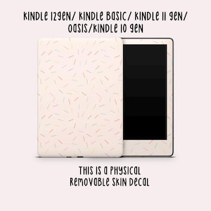 Rainbow Sprinkles Kindle Skin | Kindle Vinyl Cover | Kindle Decal | Kindle Accessory | Bookish Gifts