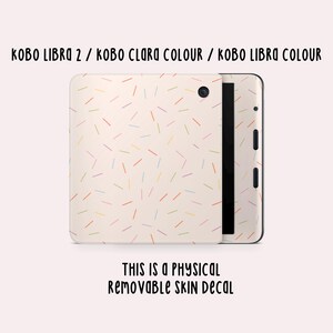 Rainbow Sprinkles Kobo Skin Decal | Kobo Vinyl Cover | Kobo Decal | Kobo Accessory | Bookish Gifts