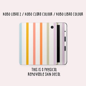 Muted Rainbow Kobo Skin Decal | Kobo Vinyl Cover | Kobo Decal | Kobo Accessory | Bookish Gifts