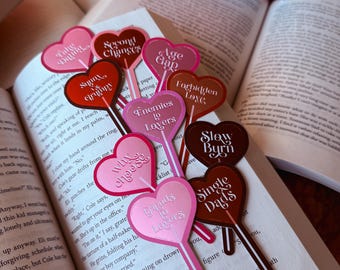 Heart Sucker Trope Sticker | kindle sticker | laptop sticker | bookish gifts | waterproof | weatherproof | water bottle sticker