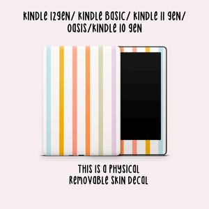 Muted Rainbow Kindle Skin| Kindle Vinyl Cover | Kindle Decal | Kindle Accessory | Bookish Gifts