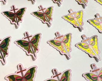 Mini Butterfly Sword Sticker | Waterproof Weatherproof Decal