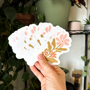 Groovy Flower Suncatcher | suncatcher sticker | rainbow maker sticker | window decal