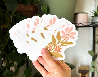 Groovy Flower Suncatcher Sticker | Rainbow Maker Window Decal