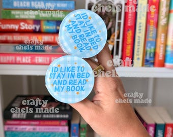 I'd Rather Be in Bed Kindle Grip | Throne of Glass Inspired | Kindle Holder | Kindle Accessories | Phone Holder | Smut Reader