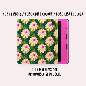 Dancing Flowers Kobo Skin Decal | Kobo Vinyl Cover | Kobo Decal | Kobo Accessory | Bookish Gifts