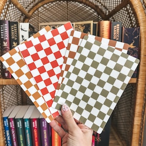 Herfstchecker Kindle-inzetstukken | Kartonnen inzetstukken | Kindle-sticker | Kindle-accessoire | Boekenachtige geschenken