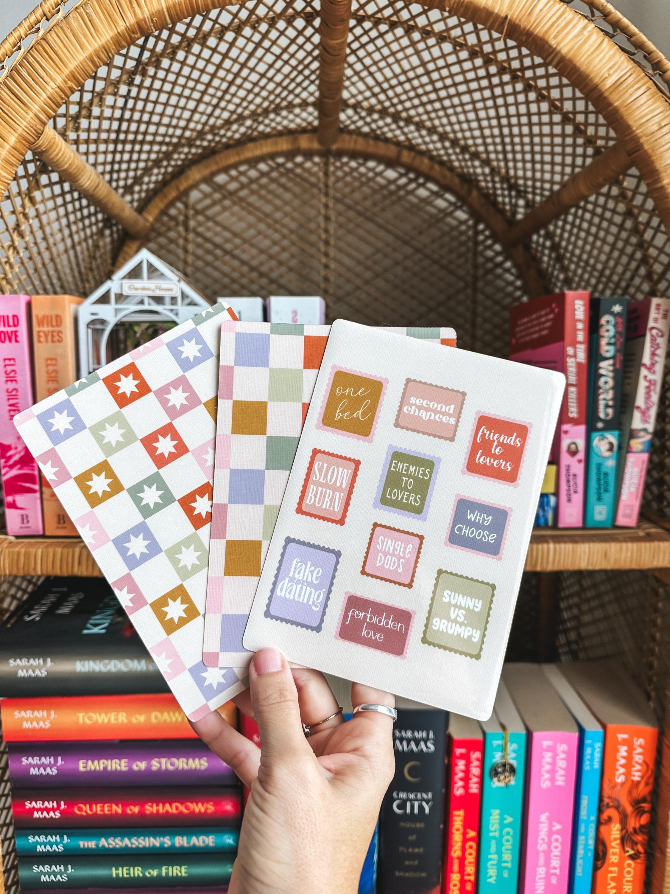 Trope Inspired Kindle Inserts | Card Stock Inserts | Kindle Decal | Kindle Accessory | Bookish Gifts