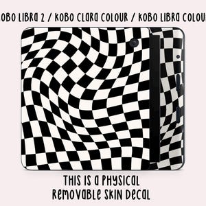 Wavy Checker Kobo Skin Decal | Kobo Vinyl Cover | Kobo Decal | Kobo Accessory | Bookish Gifts