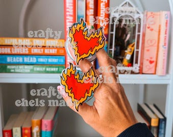Fireheart Kindle Grip | Throne of Glass Inspired | Kindle Holder | Kindle Accessories | Phone Holder | Smut Reader