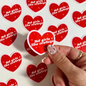 Hot Girls Like Cowboys sticker | kindle sticker | laptop sticker | water bottle sticker | waterproof | weatherproof
