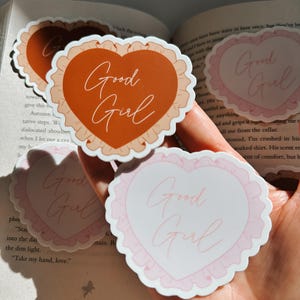 Coquette Good Girl sticker | kindle sticker | laptop sticker | water bottle sticker | waterproof | weatherproof | misprinted