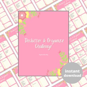 Declutter and Organized Challenge | Decluttering Challenge | Declutter Checklist | Declutter Your Home | Decluttering Checklist | Organize