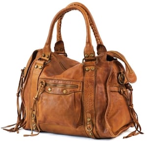 Camel Italian Leather Boho Bag / Italian Leather Bag / Camel Leather ...