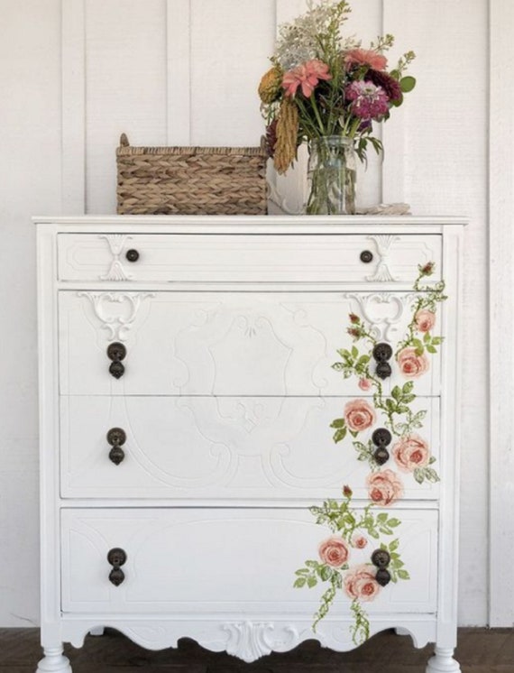 Home Décor Wall Decals & Murals 557 Transfer/ Vintage Furniture & Wall Sticker Shabby Chic Clear