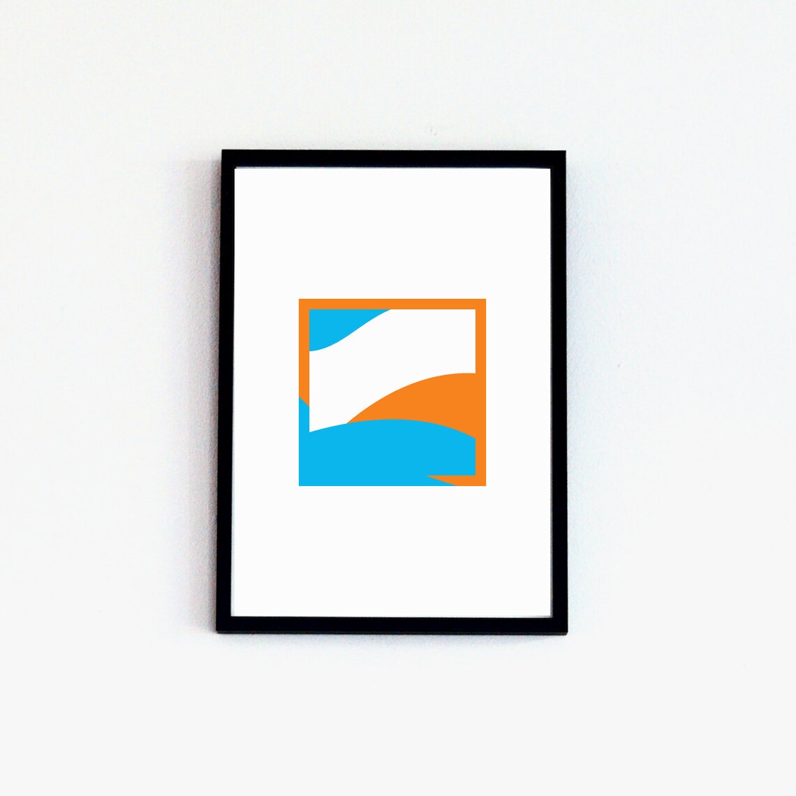 HORIZON Screen Print Art Handprinted Modern Minimalism Landscape Etsy