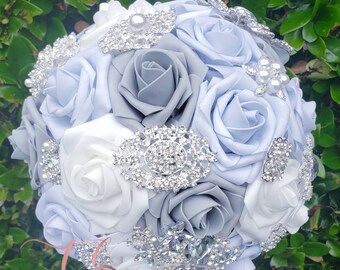 Gray Bouquet Etsy