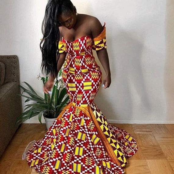 Tube Kente Prom Dress African Prom Dress African | Etsy