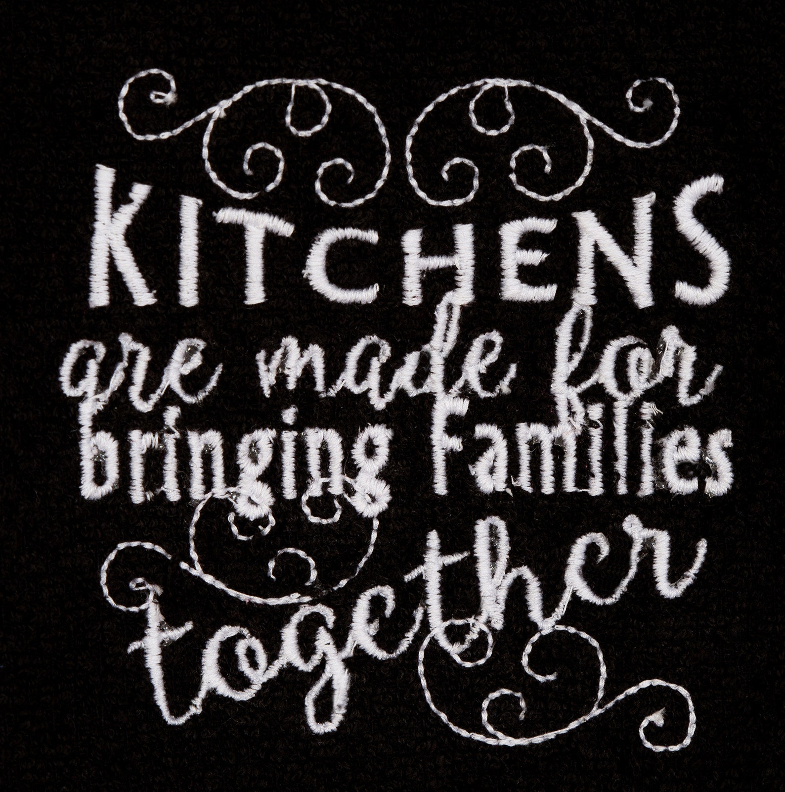 Kitchen Towels With Machine Embroidered Kitchen Quote, Kitchen Towels