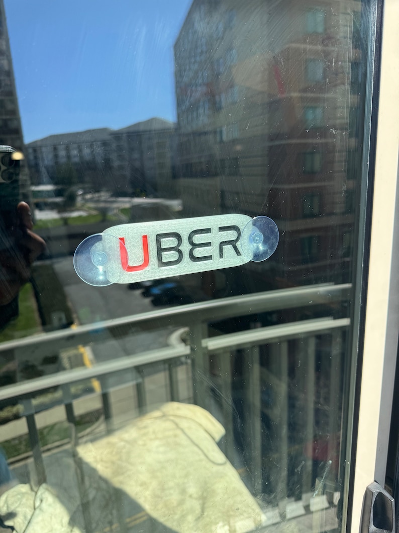 Custom 3D Printed Uber Sign for Car Window - Etsy
