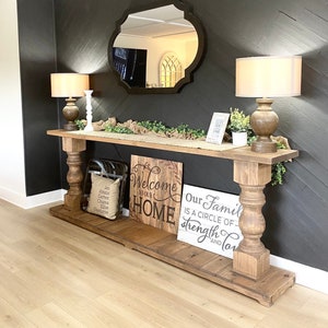 RH Inspired Balustrade Console Table! FREE shipping! Handmade, Solid wood!