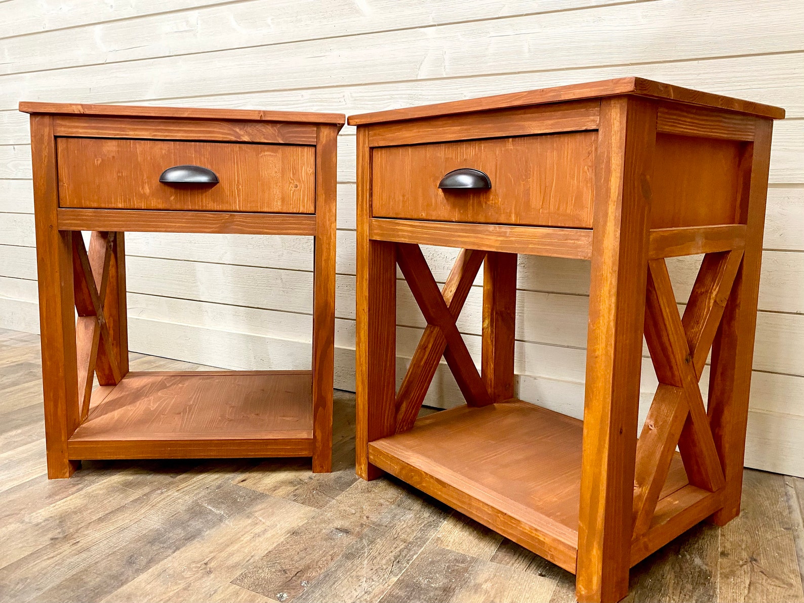 Handmade Farmhouse Nightstands Free shipping. Entire sets Etsy