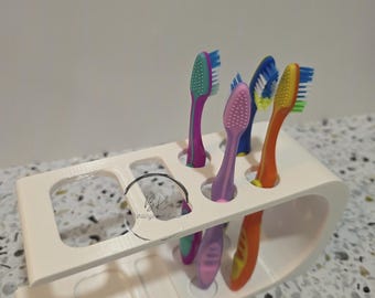 Toothbrush & Toothpaste Organizer – Modern Bathroom Counter Holder
