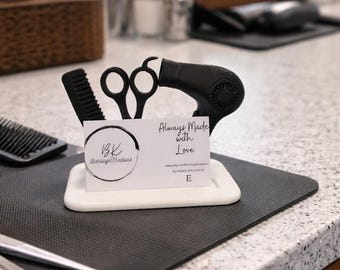 Hairdresser Business Card Holder – Salon Card Display Stand