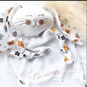 Personalized comforter, flat comforter, double gauze birth gift.