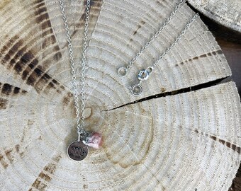 Collier octobre Rhodonite Scorpion en argent sterling 925, pierre de naissance