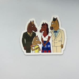 Pferdemann Sugarman Familienporträt Die Cast Aufkleber