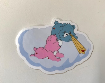 Bears that care "Cloud watching" Die-cut sticker