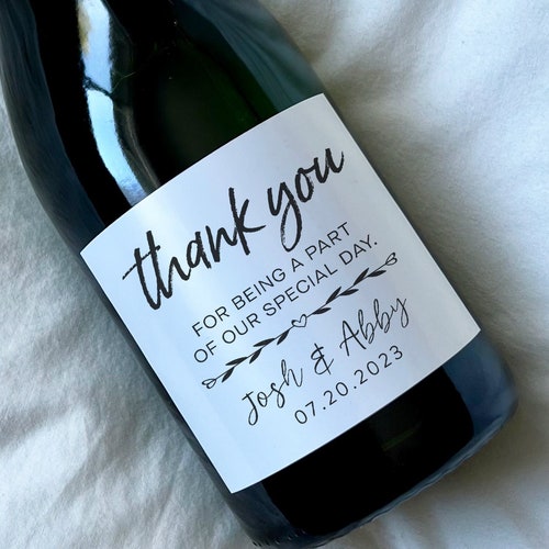 Thank You for Being a Part of Our Wedding Thank You Wedding Etsy