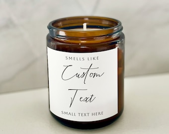 Custom Candle Labels, Three Wick Candle labels, Bridesmaid candle, bridesmaid gifts, 21st Birthday, 30th birthday gift, DIY Candle