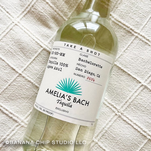 Bachelorette Casamigos Labels, Tequila Gifts, Bachelorette Party Favor, DIY Bach, Fiesta Bachelorette Party Favor, Bridal Party Gift