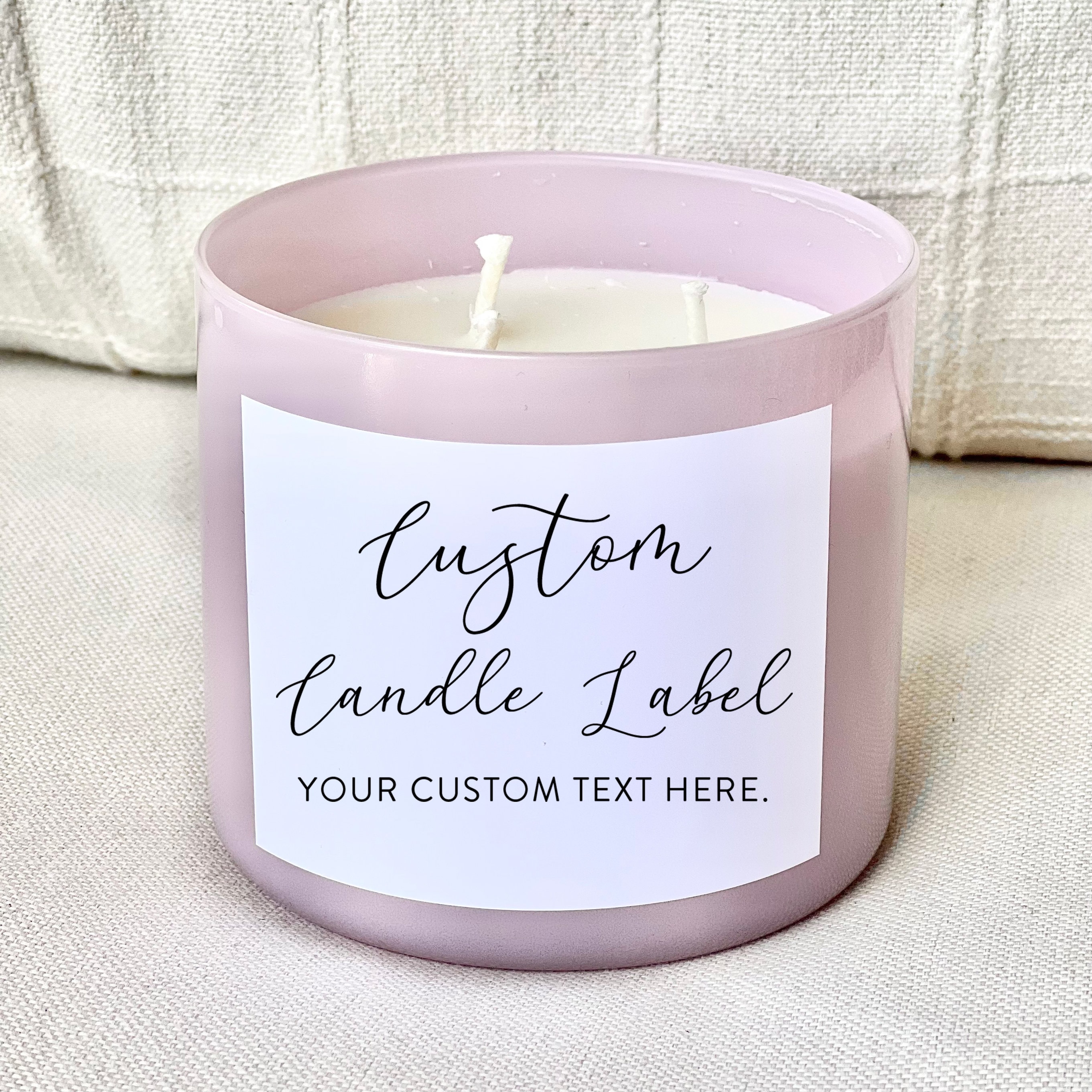 Custom Candle Labels, Three Wick Candle labels, Bridesmaid candle,  bridesmaid gifts, Happy New Year candle gift, Wedding gifts, DIY Candle