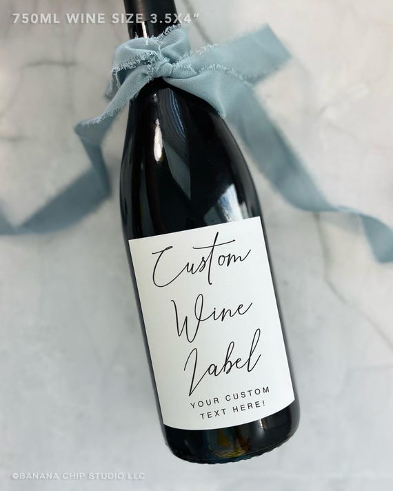Custom Wine Label - Personalized Gift Sticker