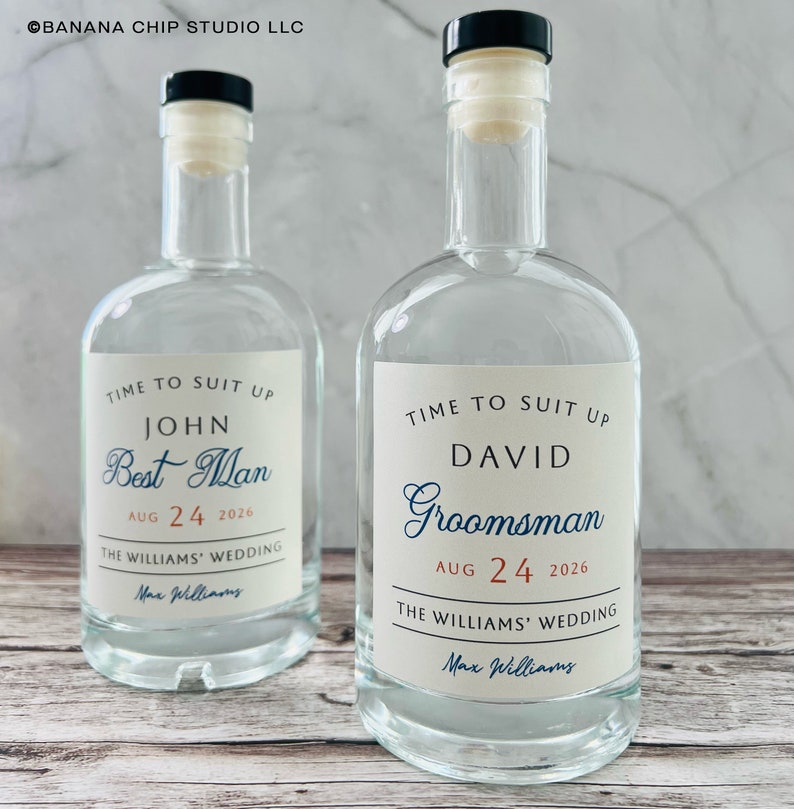 Custom Groomsmen Whiskey Label, Best Man Proposal - Etsy