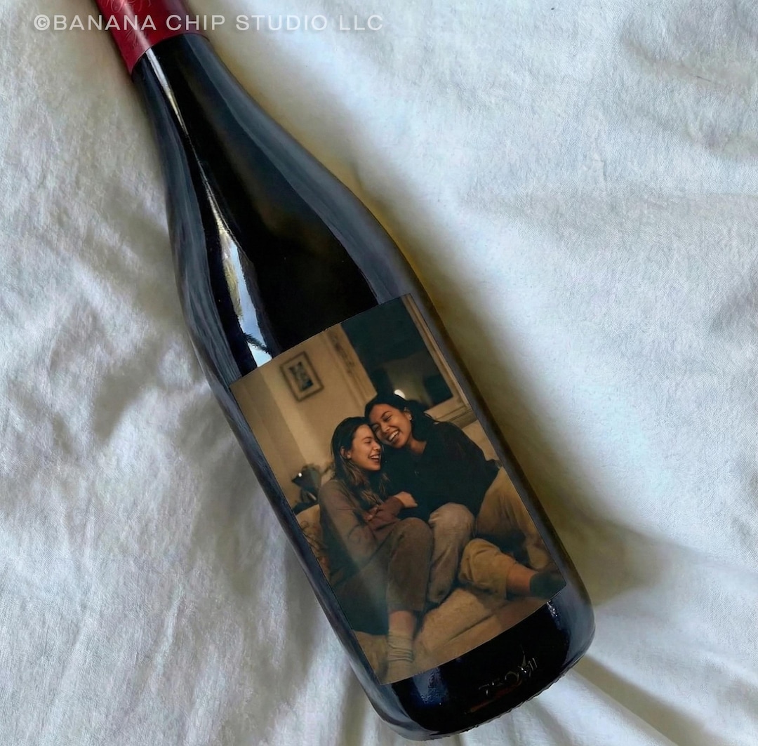 Personalized Photo Wine Label: Custom Birthday Gift - Etsy