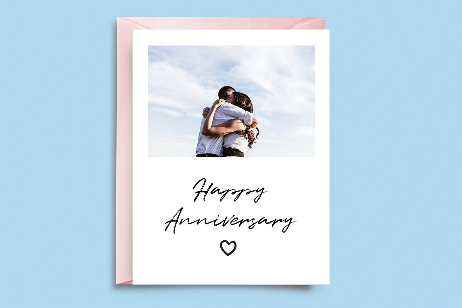 Personalized Anniversary Card Wedding Photo Card Photo Etsy