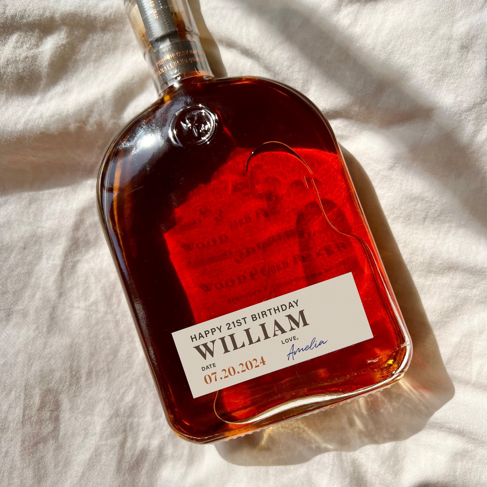 Custom Whiskey Label Birthday Whiskey Label Bourbon Label Etsy