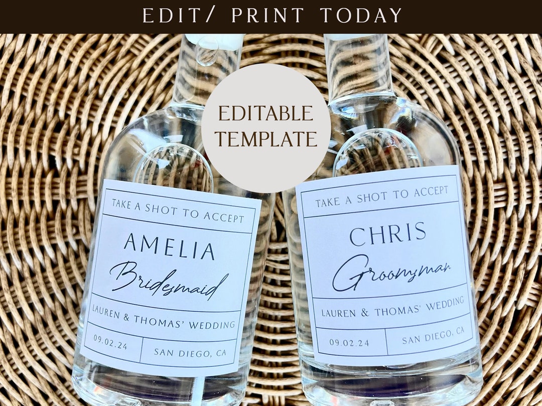 Custom Bridesmaid Proposal Label, Maid of Honor Proposal, Matron of ...