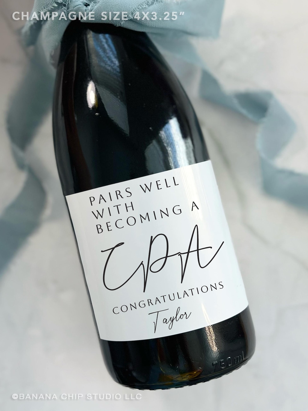 Cpa Label Pairs Well With Becoming a Cpa, Custom Accountant Wine Label - Etsy