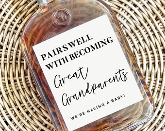 New Great Grandparents Gift, Pairs well with becoming Great Grandparents, Pregnancy Announcement/Gift for Grandparents, Gift for Grandpa