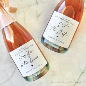 Wedding Planning Milestone Wine Labels, Set for Engagement Gift, personalized gift for the couple, bride and groom gift